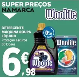E.Leclerc Detergente máquina roupa líquido woolite promoção