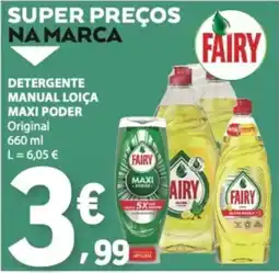 E.Leclerc Detergente manual loiça fairy maxi poder promoção