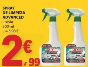 E.Leclerc Spray de limpeza advanced mistolin promoção