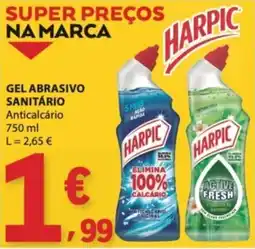 E.Leclerc Harpic gel abrasivo sanitário anticalcárico promoção