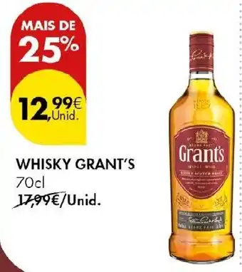 Pingo Doce Whisky Grant's promoção