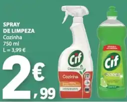 E.Leclerc Spray de limpeza cozinha cif promoção