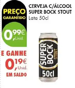 Pingo Doce Cerveja c/álcool super bock stout promoção