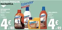 E.Leclerc Splendor restaurador de chão madeira média/escura promoção