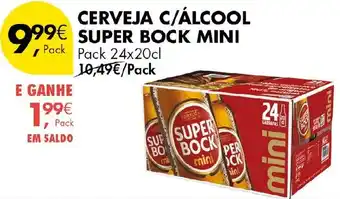 Pingo Doce Cerveja c/álcool super bock mini promoção