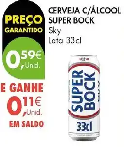 Pingo Doce Cerveja c/álcool super bock sky promoção