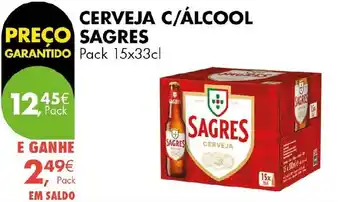 Pingo Doce Cerveja c/álcool sagres promoção