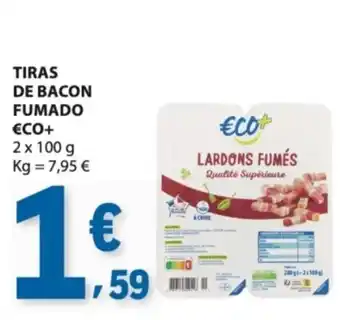 E.Leclerc Tiras de bacon fumado eco+ promoção