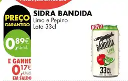 Pingo Doce Sidra Bandida Lima e Pepino promoção