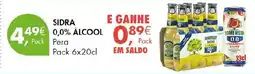 Pingo Doce Sidra 0,0% álcool pera promoção