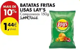 Pingo Doce batatas fritas lisas lay's promoção