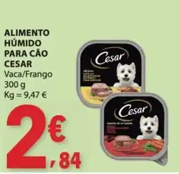 E.Leclerc Alimento húmido para cão cesar vaca/frango promoção