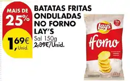 Pingo Doce batatas fritas onduladas no forno lay's promoção