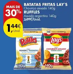Pingo Doce Batatas fritas lay's chouriço assado promoção