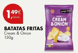 Pingo Doce Batatas fritas cream & onion promoção