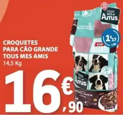 E.Leclerc Croquetes para cão grande tous mes amis promoção