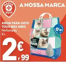 E.Leclerc Areia para gato tous mes amis promoção