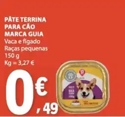 E.Leclerc Pâte terrina para cão marca guia promoção