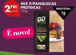 Pingo Doce Go Active mix p/panquecas proteicas promoção