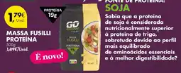 Pingo Doce Massa fusilli proteína go active promoção