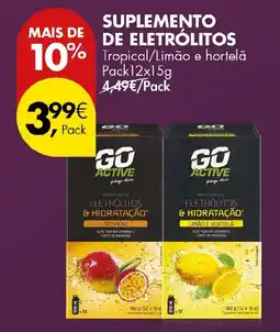 Pingo Doce Go active suplemento de eletrólitos promoção