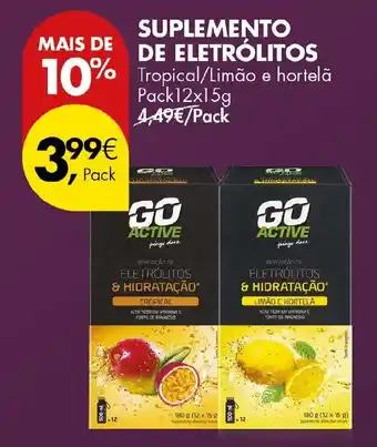 Pingo Doce Go active suplemento de eletrólitos promoção