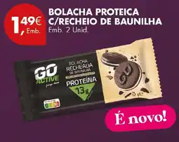 Pingo Doce Go Active bolacha proteica c/recheio de baunilha promoção