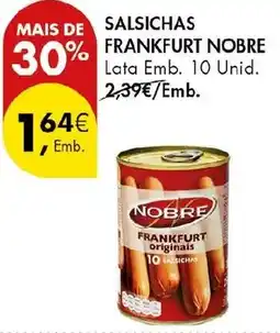 Pingo Doce salsichas frankfurt nobre promoção