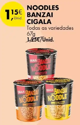 Pingo Doce noodles banzai cigala promoção
