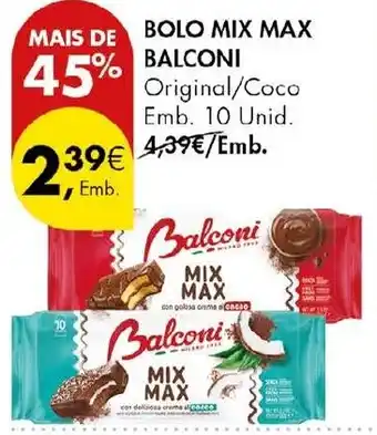 Pingo Doce Bolo mix max balconi promoção