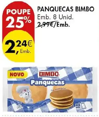 Pingo Doce Panquecas bimbo promoção