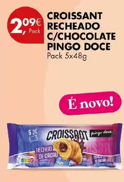 Pingo Doce Croissant recheado c/chocolate pingo doce promoção