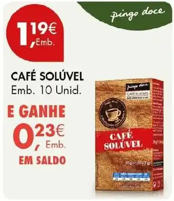 Pingo Doce Café solúvel pingo doce promoção