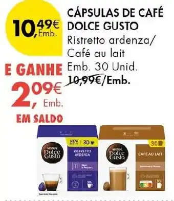 Pingo Doce Cápsulas de café dolce gusto promoção