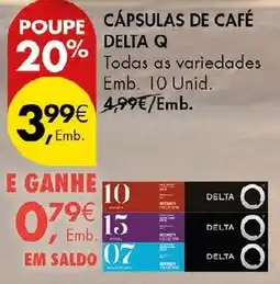 Pingo Doce Cápsulas de café delta q promoção