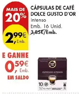 Pingo Doce cápsulas de café dolce gusto d'or promoção