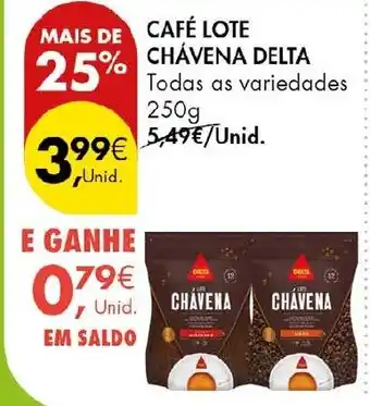 Pingo Doce Café lote chávena delta promoção