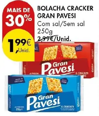 Pingo Doce Bolacha cracker gran pavesi promoção