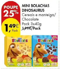 Pingo Doce mini bolachas dinossauros promoção