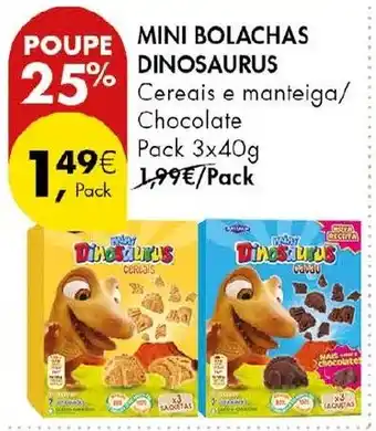 Pingo Doce mini bolachas dinossauros promoção