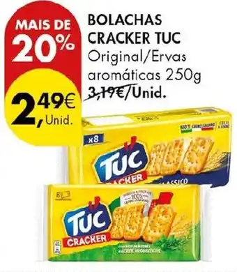 Pingo Doce Bolachas cracker tuc promoção
