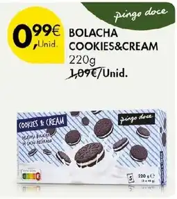 Pingo Doce Bolacha cookies&cream pingo doce promoção