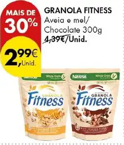 Pingo Doce granola fitness aveia e mel promoção