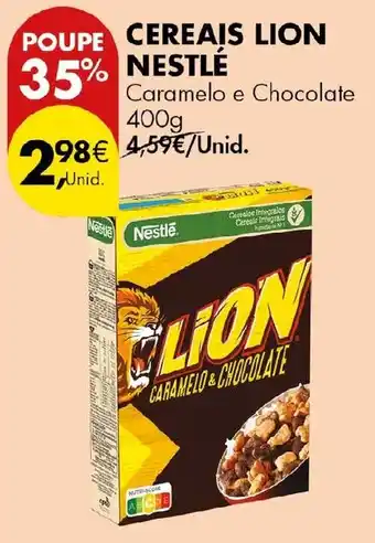 Pingo Doce Cereais lion nestlé caramelo e chocolate promoção