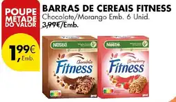 Pingo Doce Barras de cereais fitness chocolate/morango promoção