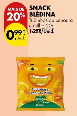 Pingo Doce Snack blédina tubinhos de cenoura e milho promoção