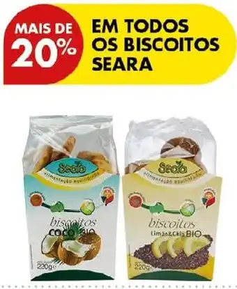 Pingo Doce Biscoitos Seara promoção