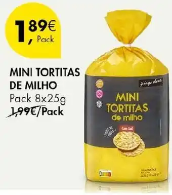 Pingo Doce Mini tortitas de milho promoção