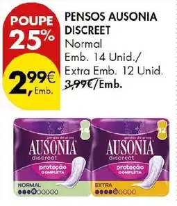 Pingo Doce Pensos ausonia discreet normal promoção