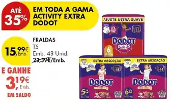 Pingo Doce Fraldas Dodot activity extra promoção